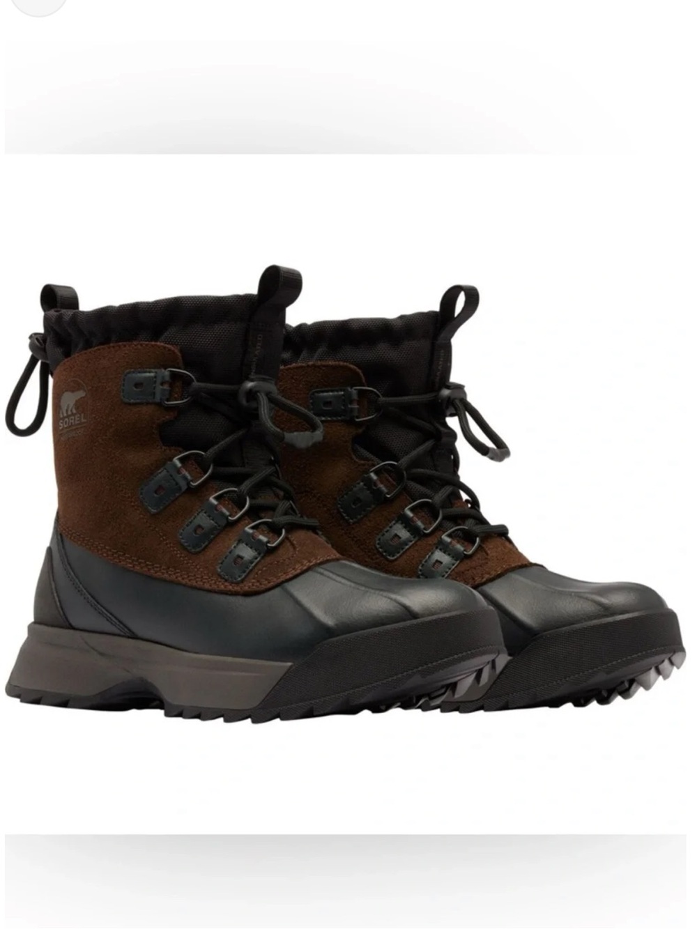 SOREL Scout 87 XT WP WATERPROOF & INSULATED Tobacco/Black Boots Size 10 NEW